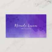 Lavendel-Wasserfarbe Visitenkarte (Vorderseite)
