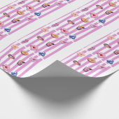 Lavendel-Wasserfarben-Botanik-Muster Geschenkpapier (Ecke)
