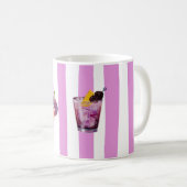 Lavendel-Wasserfarben-Botanik-Muster Kaffeetasse (VorderseiteRechts)