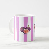 Lavendel-Wasserfarben-Botanik-Muster Kaffeetasse (Vorderseite Links)