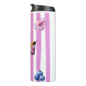 Lavendel-Wasserfarben-Botanik-Muster Thermosbecher (Nach rechts gedreht)
