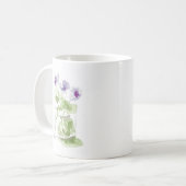 Lavendel Wasserfarben Violetts im Massiv Kaffeetasse (Vorderseite Links)