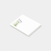 Lavendel Wasserfarben Violetts im Massiv Post-it Klebezettel (angewinkelt)