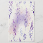 Lavendel Watercolor Soap Wrap Paper Sheet (Vorderseite)
