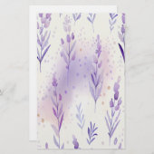 Lavendel Watercolor Soap Wrap Paper Sheet (Vorne/Hinten)