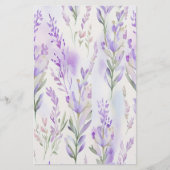Lavendel Watercolor Soap Wrap Paper Sheet (Vorderseite)