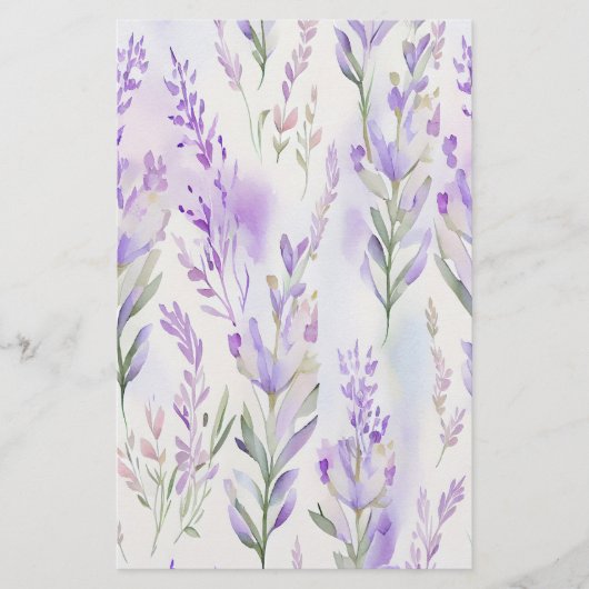 Lavendel Watercolor Soap Wrap Paper Sheet (Vorderseite)