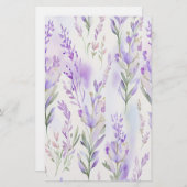 Lavendel Watercolor Soap Wrap Paper Sheet (Vorne/Hinten)