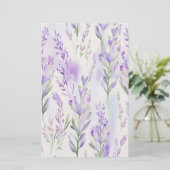 Lavendel Watercolor Soap Wrap Paper Sheet (Stehend Vorderseite)