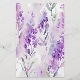 Lavendel Watercolor Soap Wrap Paper Sheet