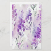 Lavendel Watercolor Soap Wrap Paper Sheet (Vorne/Hinten)