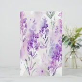 Lavendel Watercolor Soap Wrap Paper Sheet (Stehend Vorderseite)