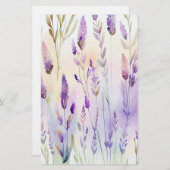 Lavendel Watercolor Soap Wrap Paper Sheet (Vorne/Hinten)