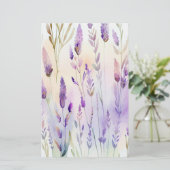 Lavendel Watercolor Soap Wrap Paper Sheet (Stehend Vorderseite)