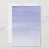 Lavendel Watercolor String Lights Einladung (Rückseite)