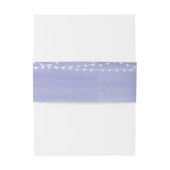 Lavendel Watercolor String Lights Einladungsbanderole (Rückseitenbeispiel)