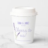 Lavendel Wedding Paper cups Pappbecher (Vorderseite)