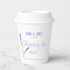 Lavendel Wedding Paper cups Pappbecher