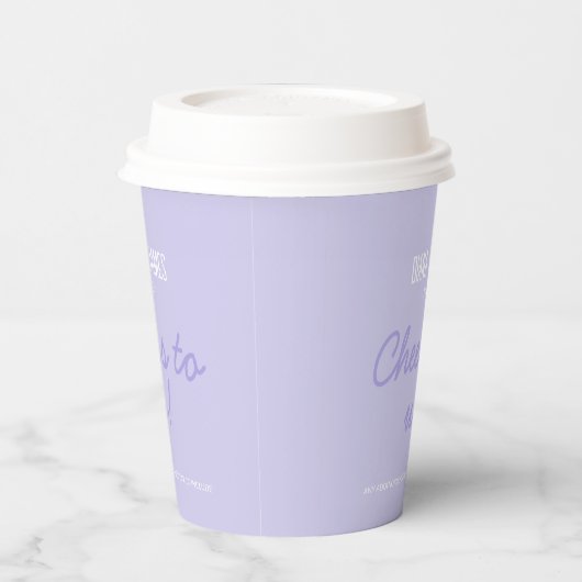 Lavendel Wedding Paper cups Pappbecher (Links)