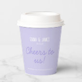 Lavendel Wedding Paper cups Pappbecher (Vorderseite)
