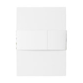 Lavendel Wedding Rustikale Personalisierte Lila Pa Einladungsbanderole (Rückseitenbeispiel)