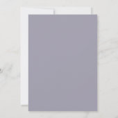 Lavendel-Weichblüten-Hochzeit Einladung (Rückseite)
