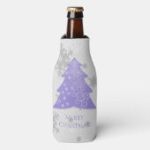 Lavendel Weihnachtsbaum Flasche Cooler Flaschenkühler (Flaschenvorderseite)