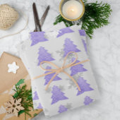 Lavendel Weihnachtsbaum Wrapping Papier