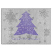 Lavendel Weihnachtsbaumschneider Schneidebrett (Vorderseite)