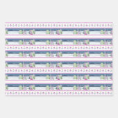 Lavendel Weihnachtsdorf Geschenkpapier Set (Vorderseite 2)