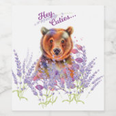 Lavendel Weinetikett (Einzelnes Label)