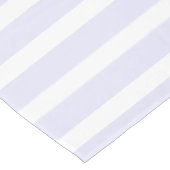 Lavendel Weiß, einfach horizontal gestreift Tischdecke (Schrägansicht)