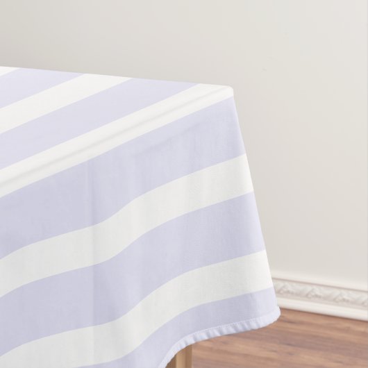 Lavendel Weiß, einfach horizontal gestreift Tischdecke (Beispiel)