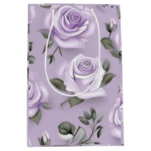 Lavendel & weiße Hochzeitsgeschenktasche