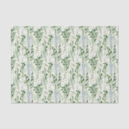 Lavendel-weiße Rittersporn-Blumen Brausebad Seidenpapier