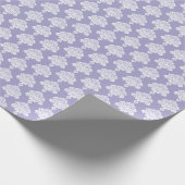 Lavendel | Weißes Damaskop-Papier Geschenkpapier (Ecke)