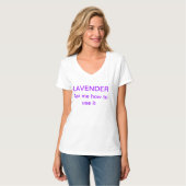 Lavendel-wesentliches Öl-T - Shirt (Vorderseite Vollansicht)