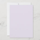 Lavendel Whimsical Sakura Hochzeit Einladung (Rückseite)