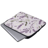 Lavendel Whispers - 13" Botanischer Laptop-Sieb Laptopschutzhülle (Vorne Knopf)