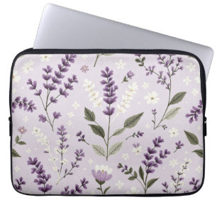 Lavendel Whispers - 13" Botanischer Laptop-Sieb Laptopschutzhülle