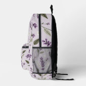 Lavendel Whispers - Botanische Printwerbung Bedruckter Rucksack (Rechts)