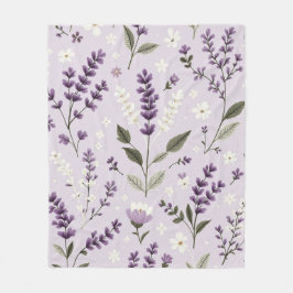 Lavendel Whispers - Botanisches Fleece Blanket