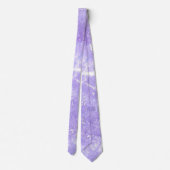 Lavendel White Blue Abstrakt Print Neck Ties Krawatte (Rückseite)