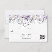 Lavendel White Peonies Rose Bloral Save The Date (Vorderseite)
