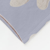 Lavendel-Wiesenrahmen Fleecedecke (Ecke)