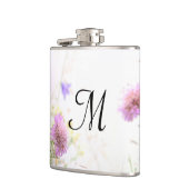 Lavendel Wild Blume Monogram Whiskey Flask Flachmann (Links)