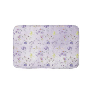Lavendel-Wildblume-Muster Badematte