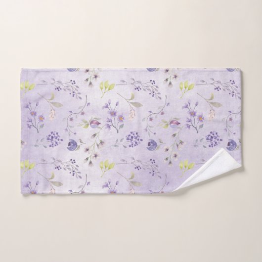 Lavendel-Wildblume-Muster Handtuch (Handtuch)