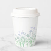 Lavendel-Wildblume Pappbecher (Vorderseite)