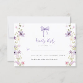 Lavendel Wildblume UAWG Babyduschkarte RSVP Karte